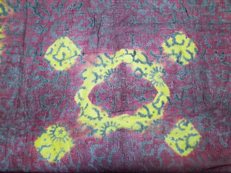 OSMANLI DÖNEMİ AY YILDIZLI İPEK BAŞ ÖRTÜSÜ - BÜRÜMCÜK