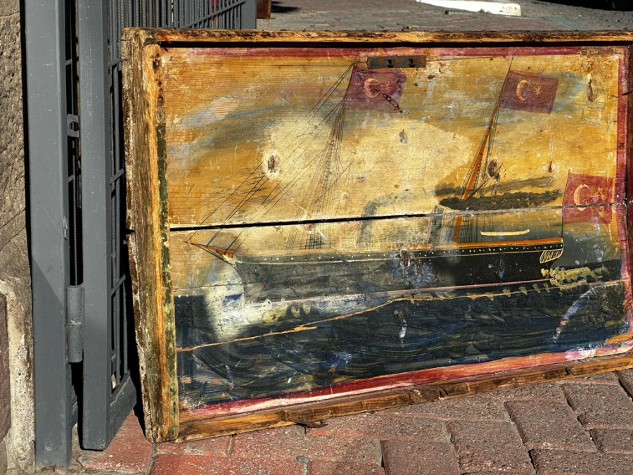 OSMANLI DÖNEMİ GEMİLİ SANDIK KAPAĞI