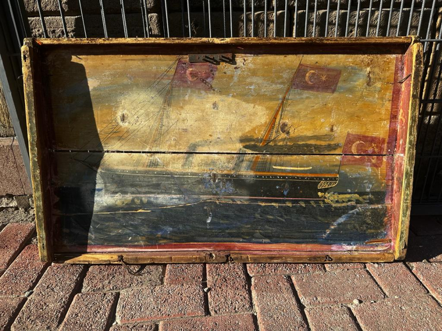 OSMANLI DÖNEMİ GEMİLİ SANDIK KAPAĞI