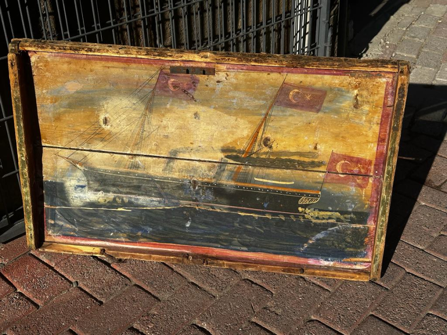 OSMANLI DÖNEMİ GEMİLİ SANDIK KAPAĞI