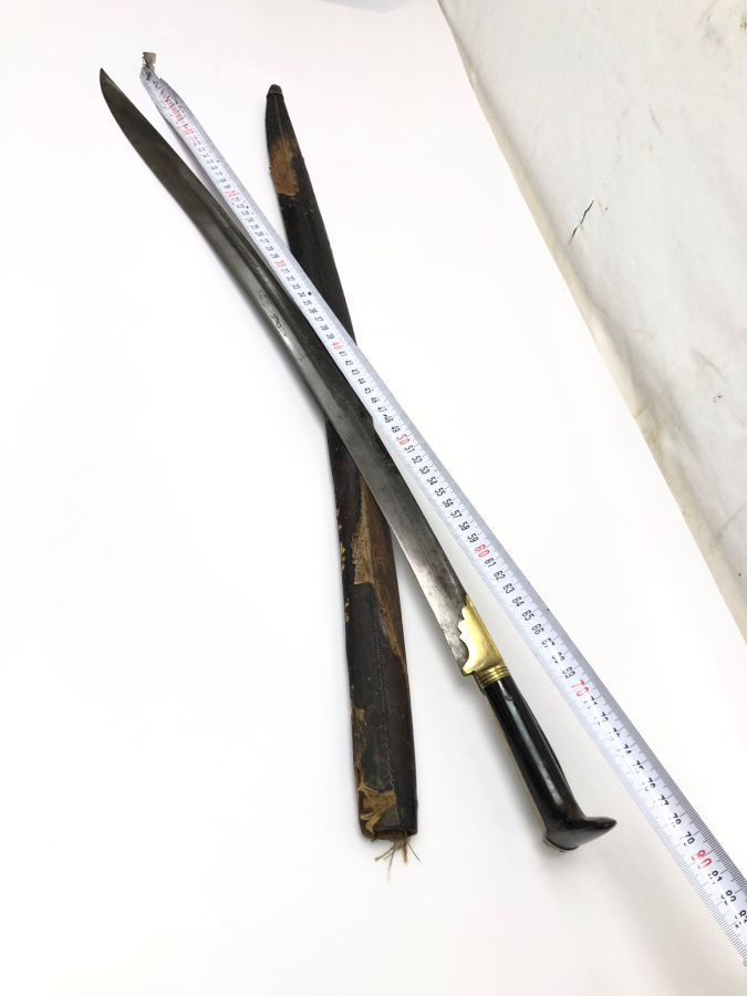 OSMANLI DÖNEMİ ÜZERİ YAZILI YENİÇERİ YATAĞAN KILIÇ