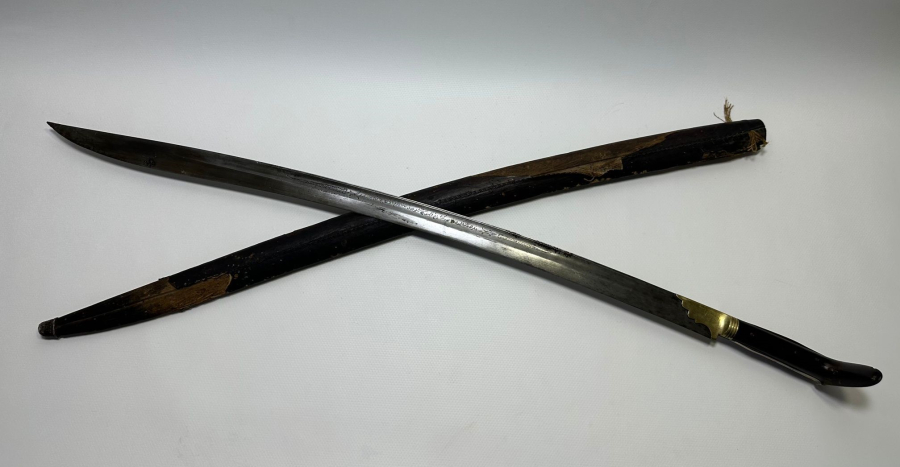 OSMANLI DÖNEMİ ÜZERİ YAZILI YENİÇERİ YATAĞAN KILIÇ