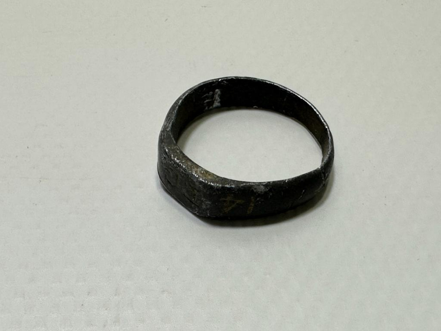 1. DÜNYA SAVAŞI 1914 TARİHLİ VE İNİSİYALLİ ASKER YÜZÜĞÜ 