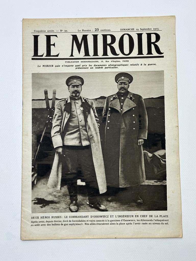 1. DÜNYA SAVAŞI & ÇANAKKALE SAVAŞI GÖRSELLİ ÇOK NADİR LE MIROIR DERGİSİ