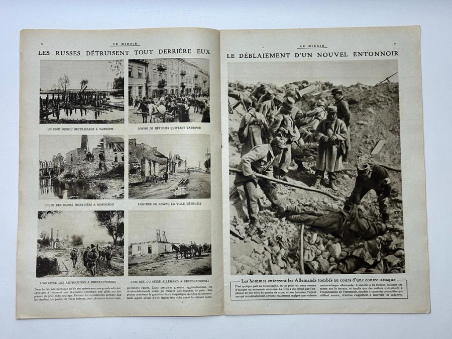 1. DÜNYA SAVAŞI & ÇANAKKALE SAVAŞI GÖRSELLİ ÇOK NADİR LE MIROIR DERGİSİ