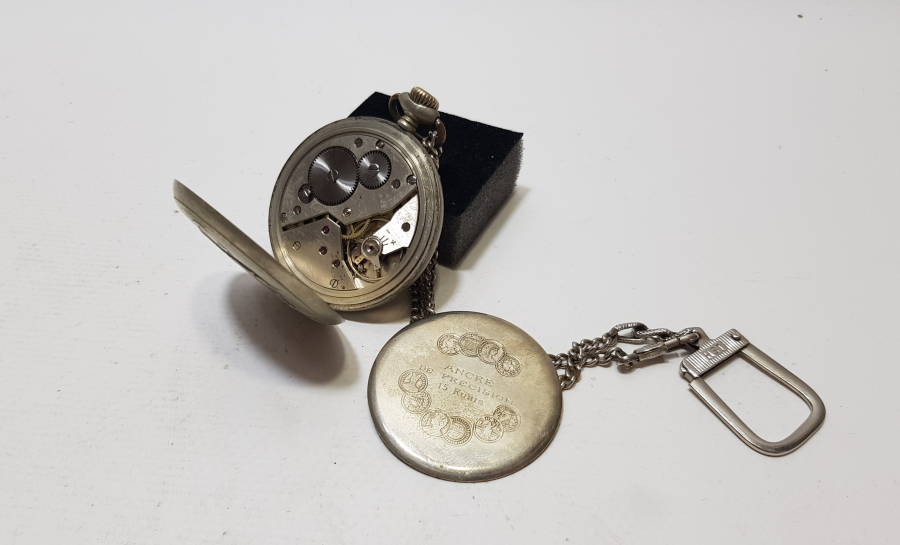 DEVLET DEMİR YOLLARI İÇİN ÖZEL YAPTIRILMIŞ KURMALI ANTİKA VIALUX CEP SAATİ