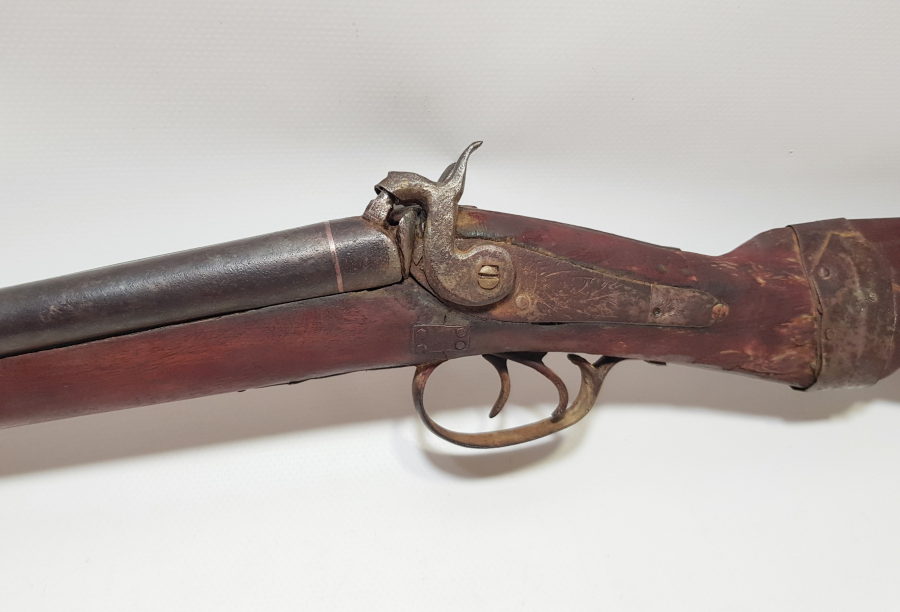 OSMANLI DÖNEMİ TAMAMI KALEM İŞÇİLİKLİ DEKORATİF ÇİFTE DOLMA TÜFEK