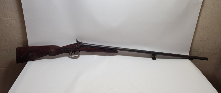 OSMANLI DÖNEMİ TAMAMI KALEM İŞÇİLİKLİ DEKORATİF ÇİFTE DOLMA TÜFEK