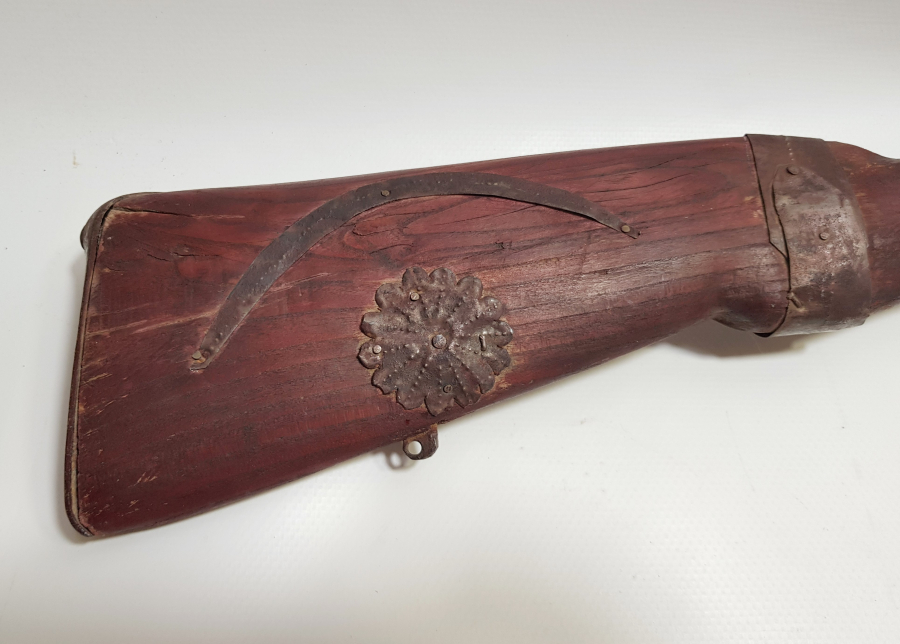 OSMANLI DÖNEMİ TAMAMI KALEM İŞÇİLİKLİ DEKORATİF ÇİFTE DOLMA TÜFEK