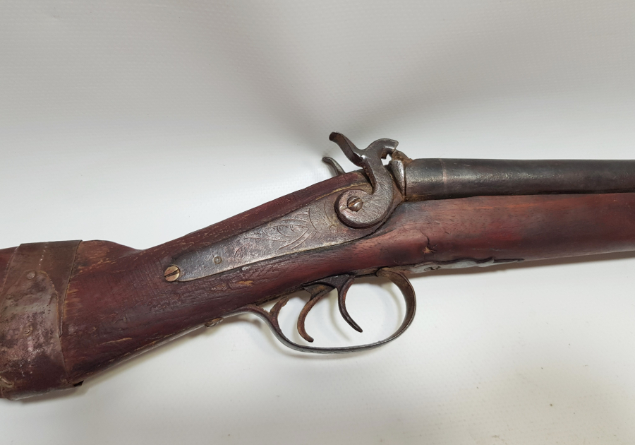 OSMANLI DÖNEMİ TAMAMI KALEM İŞÇİLİKLİ DEKORATİF ÇİFTE DOLMA TÜFEK