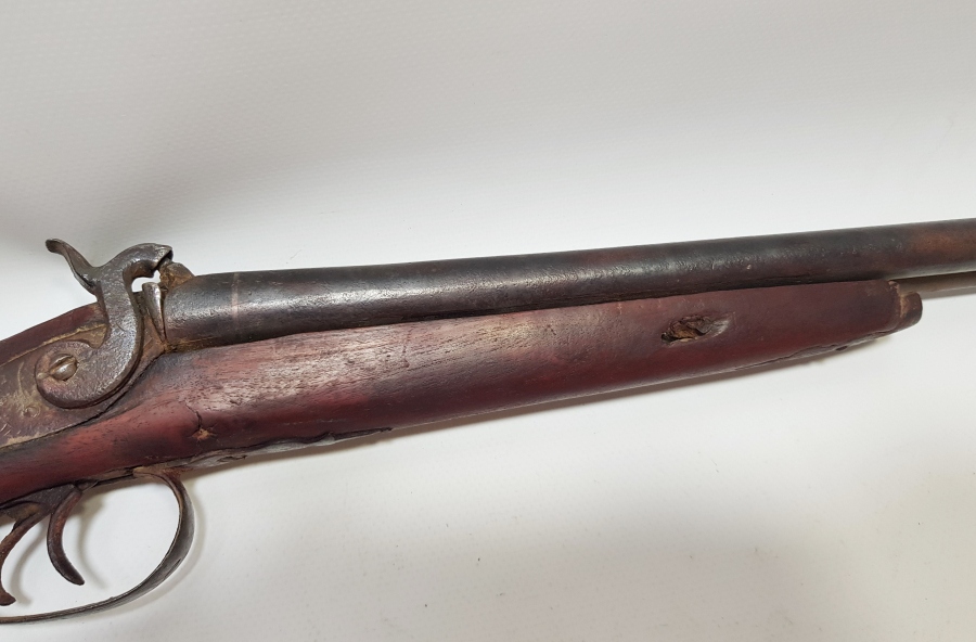 OSMANLI DÖNEMİ TAMAMI KALEM İŞÇİLİKLİ DEKORATİF ÇİFTE DOLMA TÜFEK