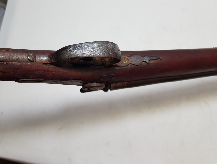 OSMANLI DÖNEMİ TAMAMI KALEM İŞÇİLİKLİ DEKORATİF ÇİFTE DOLMA TÜFEK