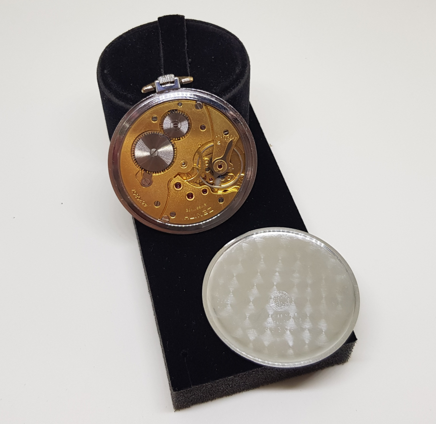 ZENİTH MARKA ÇİL KONDİSYONDA ANTİKA KURMALI SMOKİN CEP SAATİ