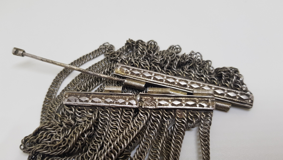 2. MAHMUT DÖNEMİ ÇOK NADİR BÜYÜK BOY GÜMÜŞ BİLEKLİK - BİLEZİK