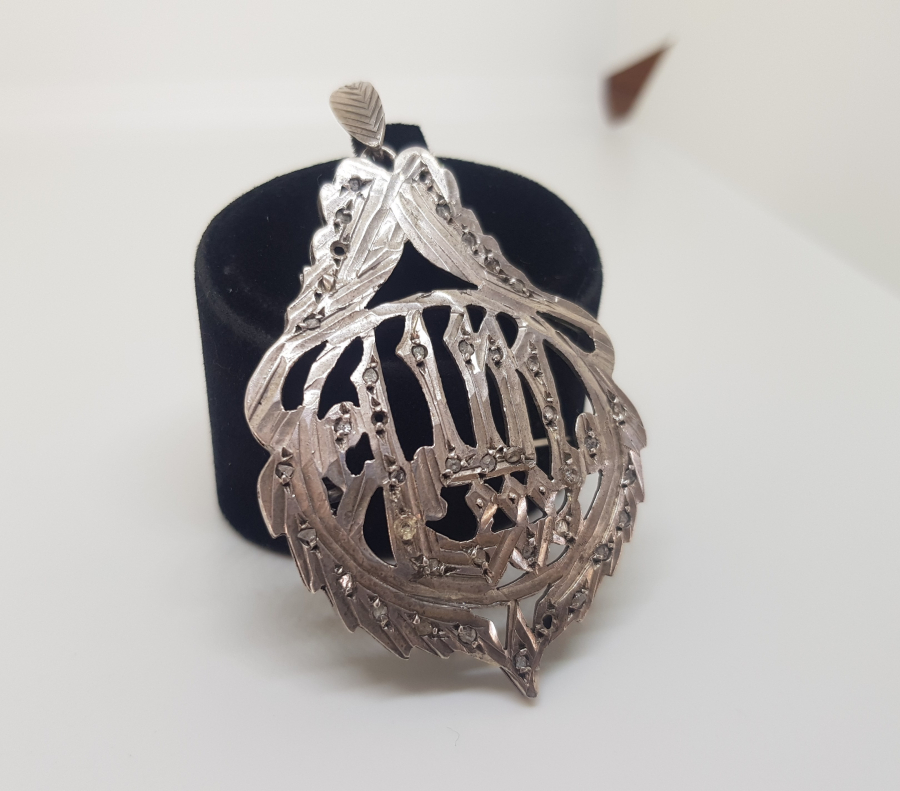 ELMAS TAŞLI OSMANLI DÖNEMİ ÇOK NADİR ARMUDİ KOLYE