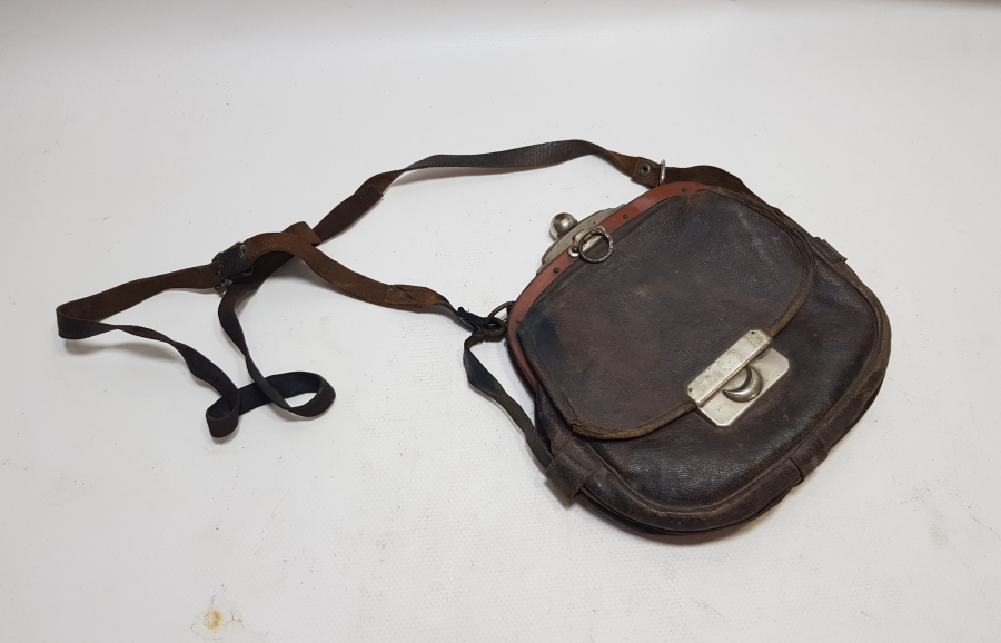 OSMANLI DÖNEMİ ÇOK NADİR DERİ ULAK ÇANTASI