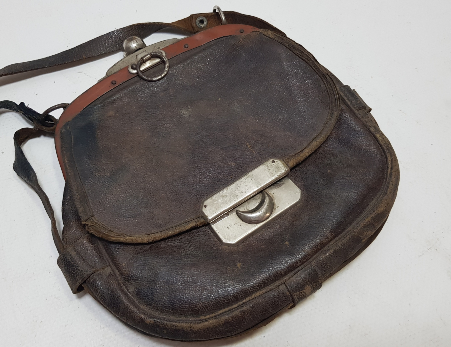 OSMANLI DÖNEMİ ÇOK NADİR DERİ ULAK ÇANTASI