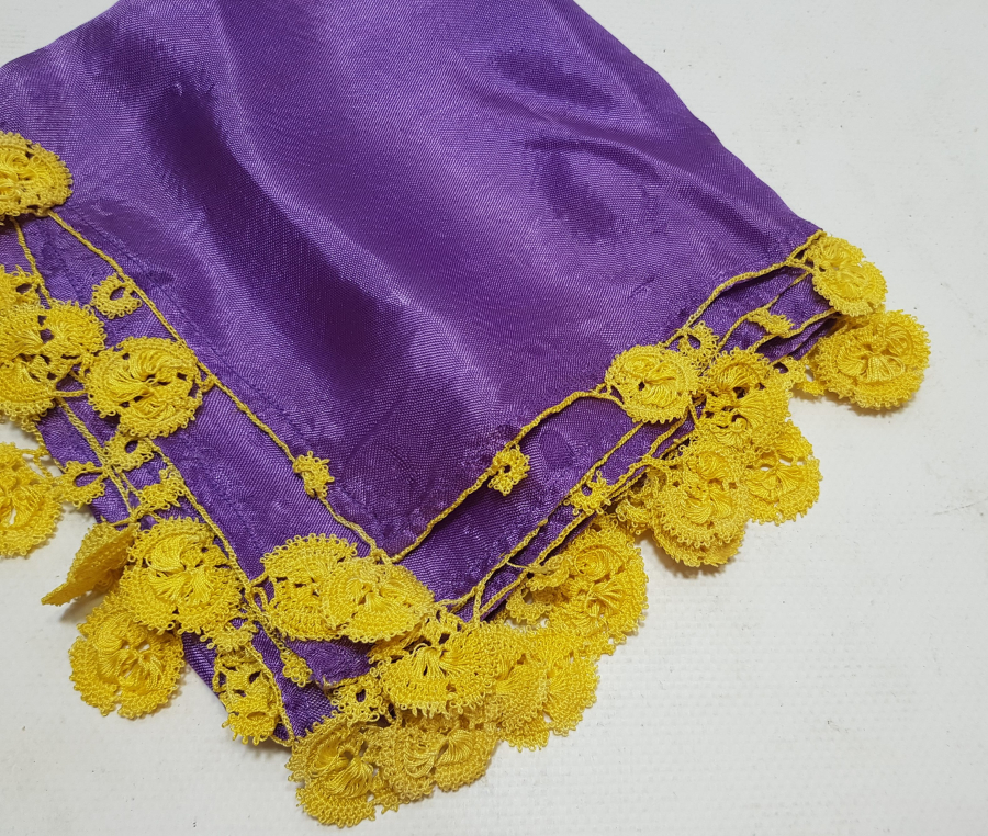 OSMANLI DÖNEMİ İĞNE OYALI İPEK YAZMA