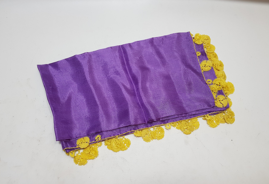 OSMANLI DÖNEMİ İĞNE OYALI İPEK YAZMA