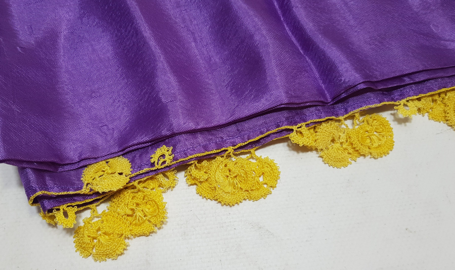 OSMANLI DÖNEMİ İĞNE OYALI İPEK YAZMA