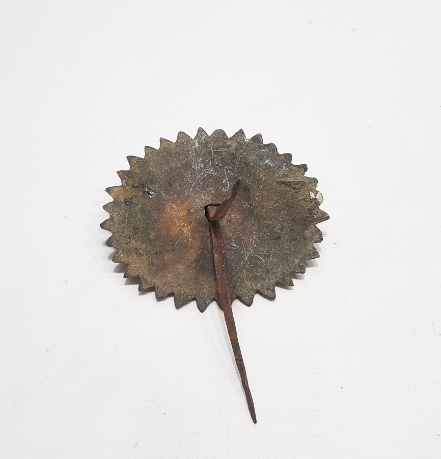 ABDÜLMECİT HAN DÖNEMİ SALTANAT ŞEMSESİ FORMUNDA YAPILMIŞ NADİR BRONZ HATTAT SANDIĞI ÇEKMECE KULBU