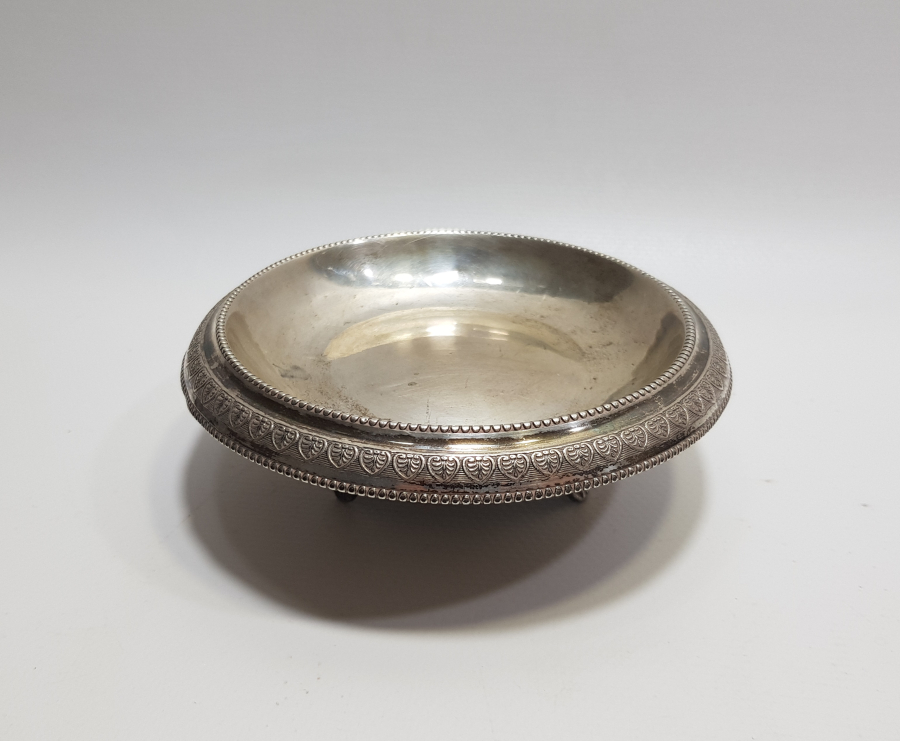 OSMANLI DÖNEMİ ÇOK NADİR İZMİR İŞİ RUM USTA DAMGALI GÜMÜŞ MACUNLUK