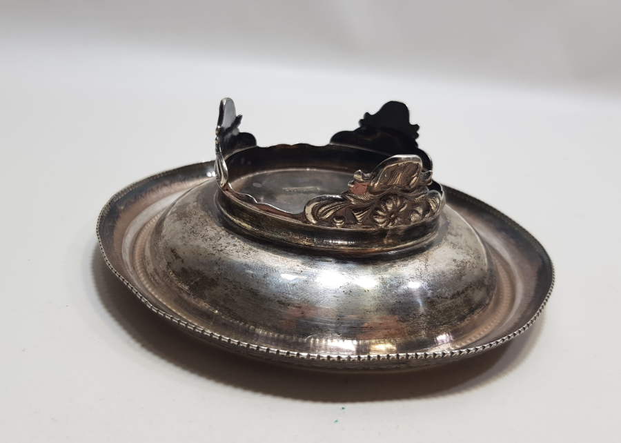 OSMANLI DÖNEMİ ÇOK NADİR İZMİR İŞİ RUM USTA DAMGALI GÜMÜŞ MACUNLUK