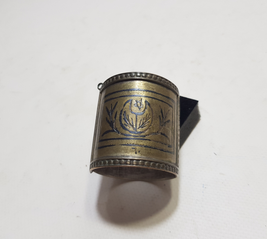 ÜZERİ OSMANLICA YAZILI VE AY YILDIZLI OSMANLI DÖNEMİ SAVATLI BÜYÜK BOY GELİN BİLEZİĞİ