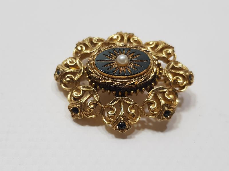 1900'LERDEN ALTIN KAPLAMA TOLEDO BROŞ 