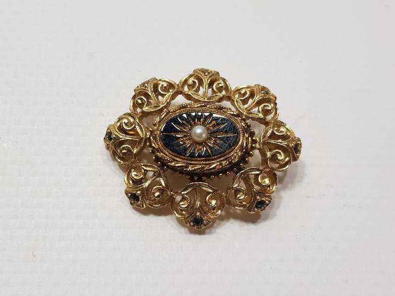 1900'LERDEN ALTIN KAPLAMA TOLEDO BROŞ 