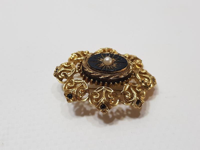 1900'LERDEN ALTIN KAPLAMA TOLEDO BROŞ 