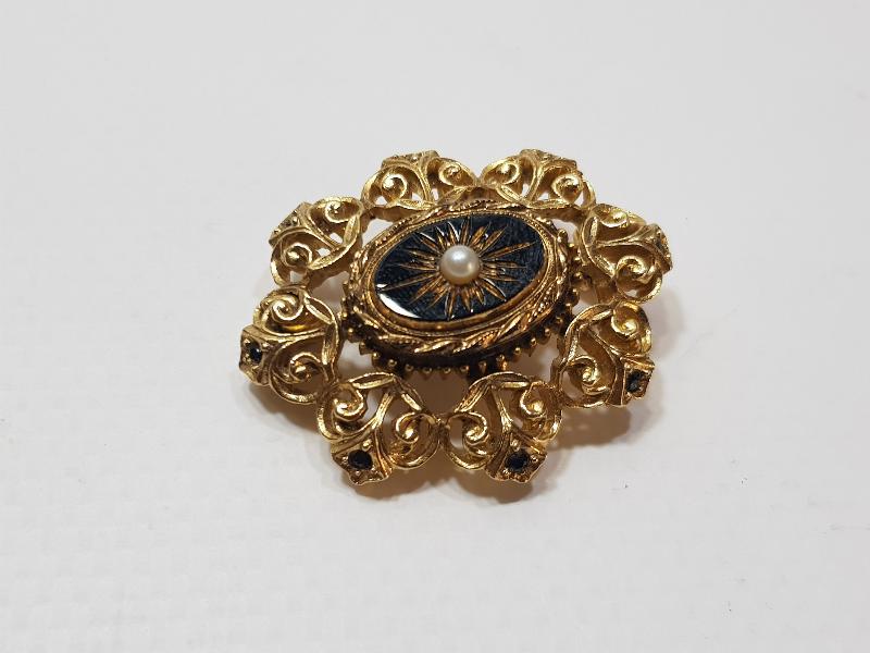 1900'LERDEN ALTIN KAPLAMA TOLEDO BROŞ 