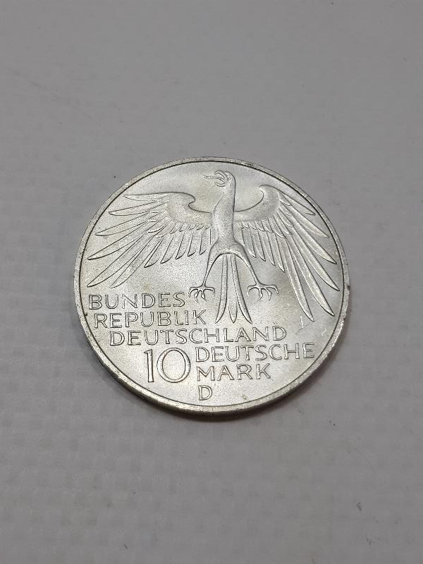 1972 MÜNİH OLİMPİYATLARI HATIRA PARA GÜMÜŞ 10 MARK