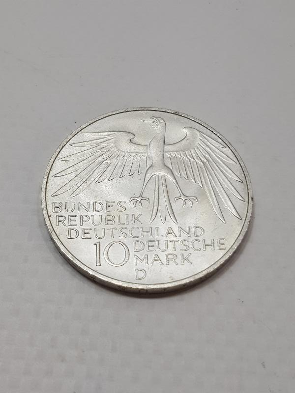 1972 MÜNİH OLİMPİYATLARI HATIRA PARA GÜMÜŞ 10 MARK