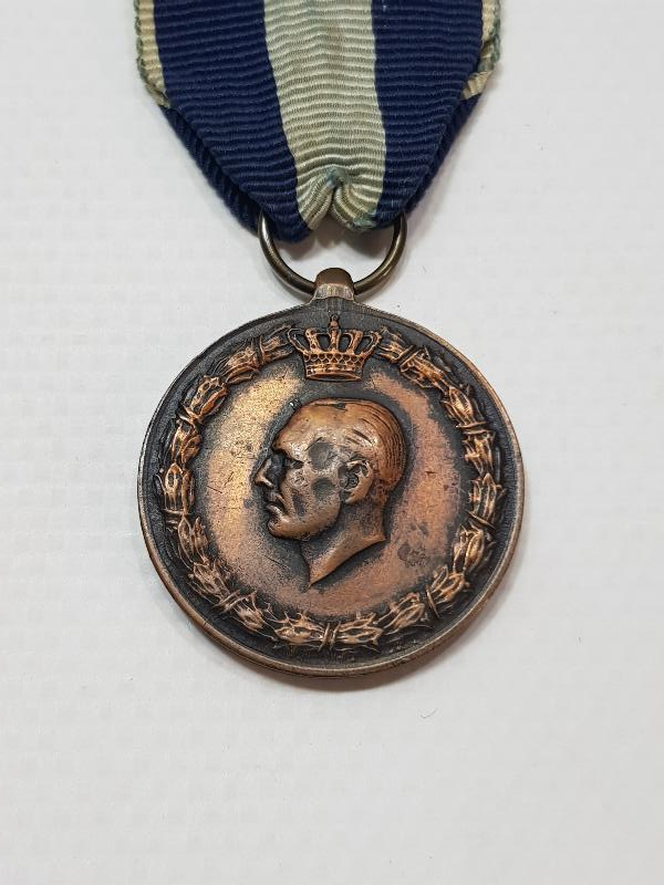 2. DÜNYA SAVAŞI ORJİNAL ASKILI YUNAN MADALYASI 