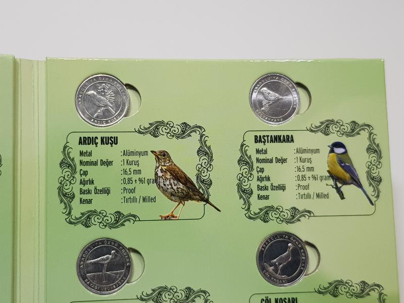 2020 ANADOLU'YA ÖZGÜ KUŞLAR HATIRA PARA SETİ