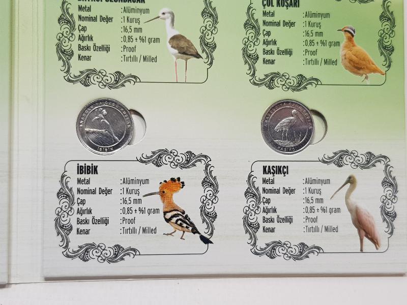 2020 ANADOLU'YA ÖZGÜ KUŞLAR HATIRA PARA SETİ