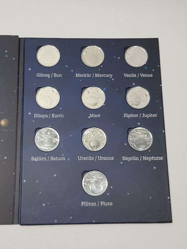 GÜNEŞ SİSTEMİ HATIRA PARA SETİ
