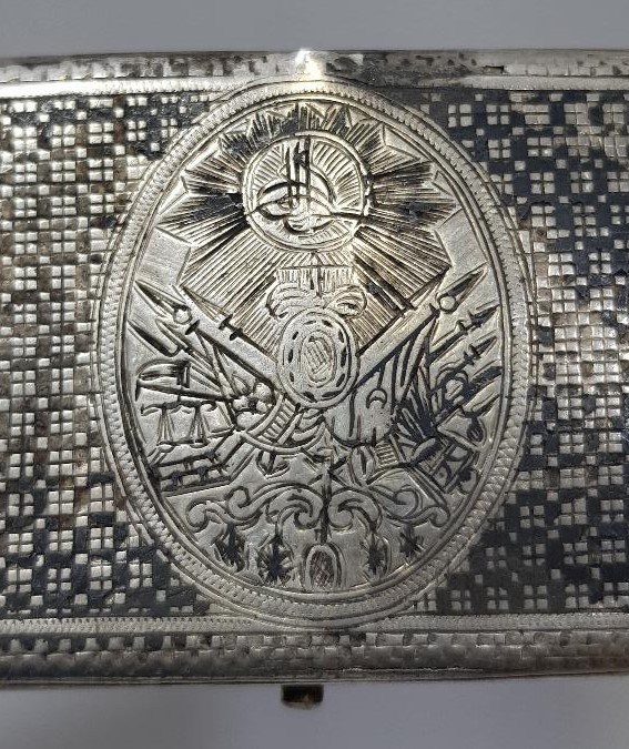 OSMANLI DEVLET ARMALI VAN İŞİ SAVATLI GÜMÜŞ TABAKA