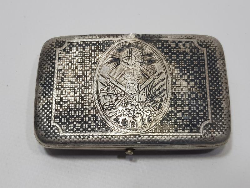 OSMANLI DEVLET ARMALI VAN İŞİ SAVATLI GÜMÜŞ TABAKA