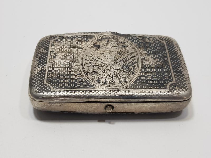 OSMANLI DEVLET ARMALI VAN İŞİ SAVATLI GÜMÜŞ TABAKA