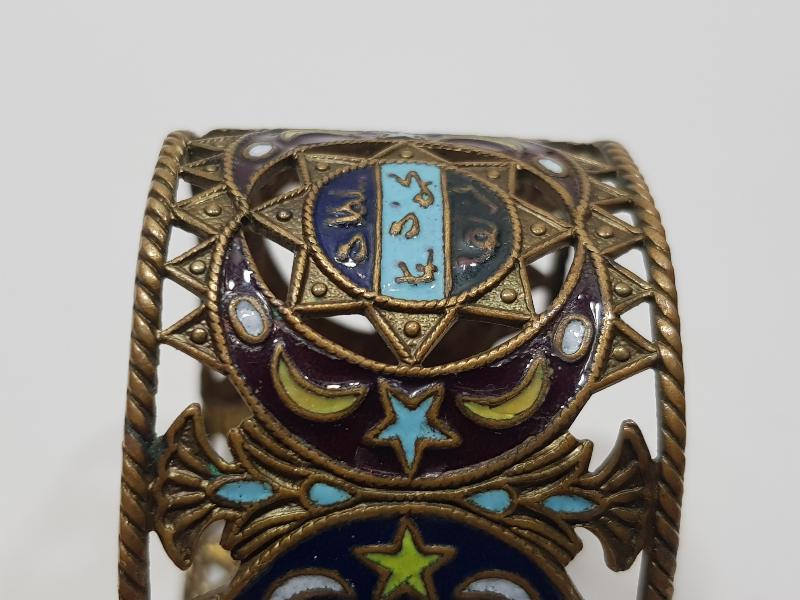 OSMANLI DÖNEMİ TUĞRALI VE AY YILDIZLI MİNELİ SARAY İŞİ PEÇETELİK