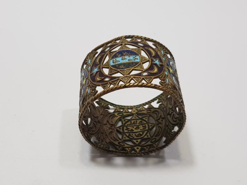 OSMANLI DÖNEMİ TUĞRALI VE AY YILDIZLI MİNELİ SARAY İŞİ PEÇETELİK