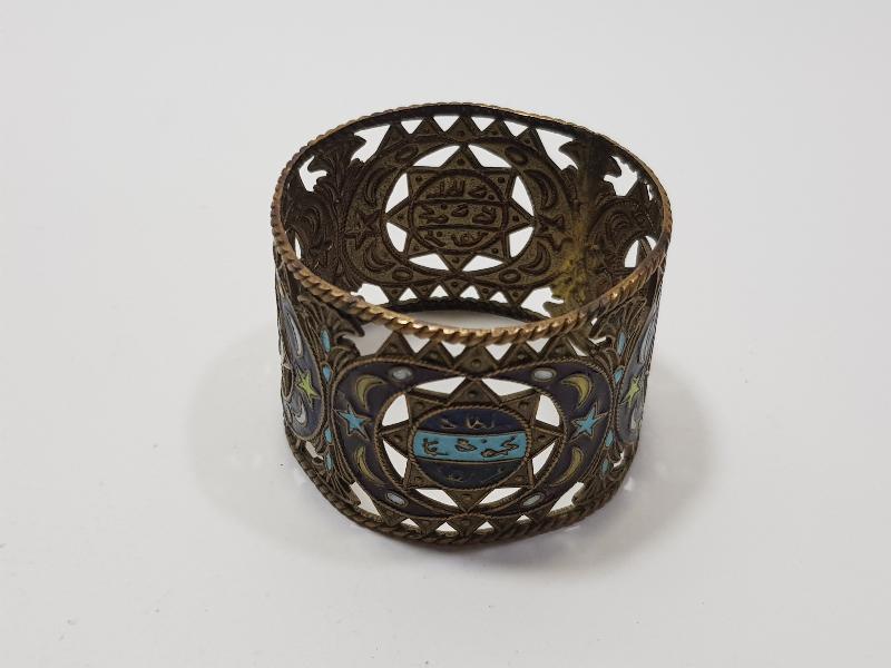 OSMANLI DÖNEMİ TUĞRALI VE AY YILDIZLI MİNELİ SARAY İŞİ PEÇETELİK