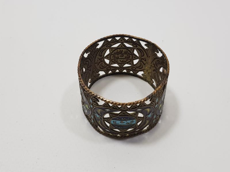 OSMANLI DÖNEMİ TUĞRALI VE AY YILDIZLI MİNELİ SARAY İŞİ PEÇETELİK