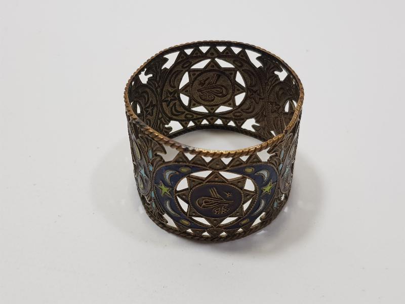 OSMANLI DÖNEMİ TUĞRALI VE AY YILDIZLI MİNELİ SARAY İŞİ PEÇETELİK