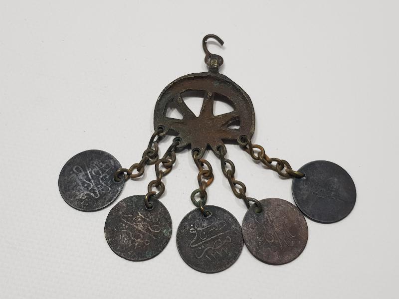 SULTAN ABDÜLAZİZ DÖNEMİ PARLARLA SÜSLÜ AY YILDIZLI FES SÜSÜ - AT SÜSÜ