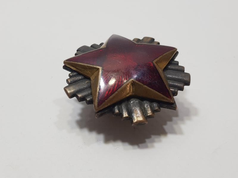 YUGOSLAVYA SOSYALİZM KOMÜNİZM SOVYET YILDIZI MİNELİ ASKERİ ROZET