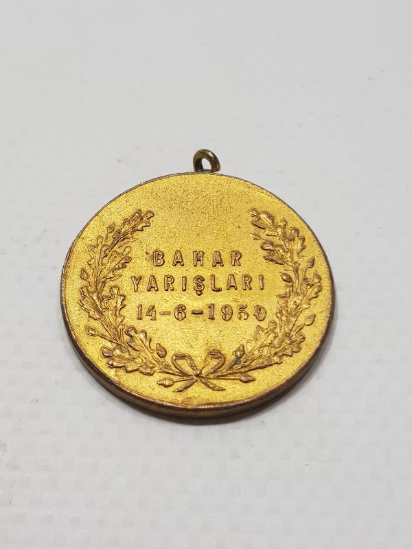1950 İSTANBUL AJANLIĞI BAHAR YARIŞLARI MADALYA