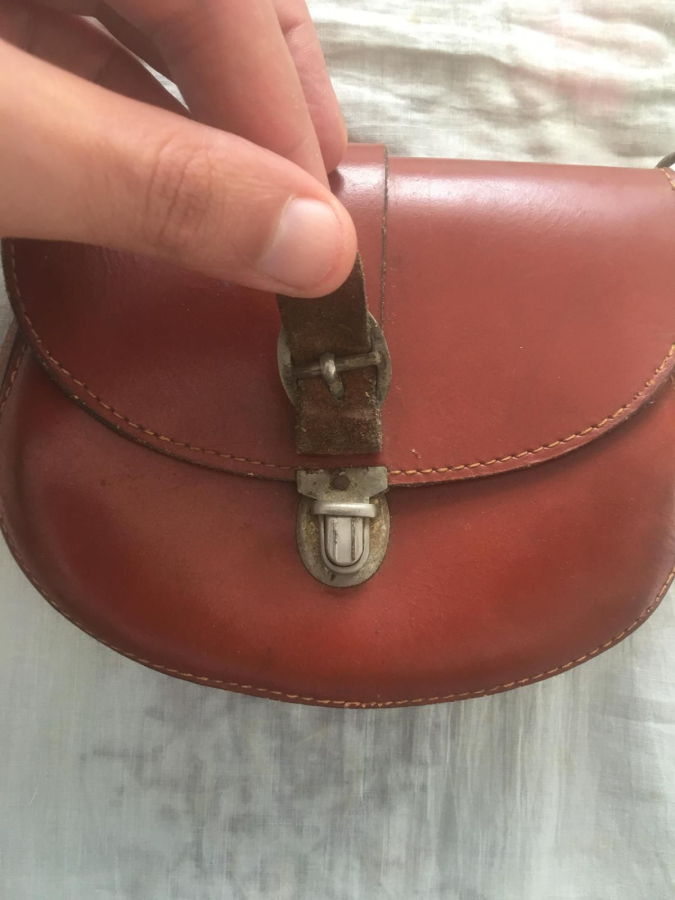 1970'LERDEN DERİ VAKKO BAYAN ÇANTASI